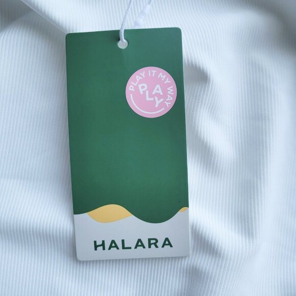 NWT Halara Crew Neck Cropped Yoga Tank Top Patitoff Flow M - Picture 6 of 11